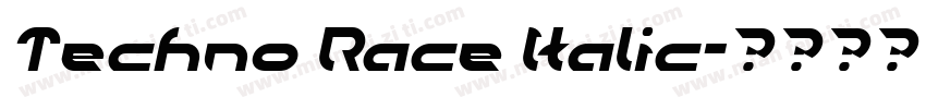 Techno Race Italic字体转换